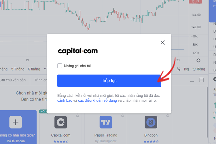 Hướng dẫn mở tài khoản Capital.com trên Tradingview để giao dịch hiệu quả hơn
